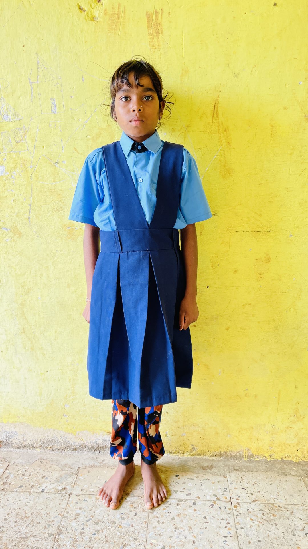 <strong>Shreya marches to school with determination</strong>